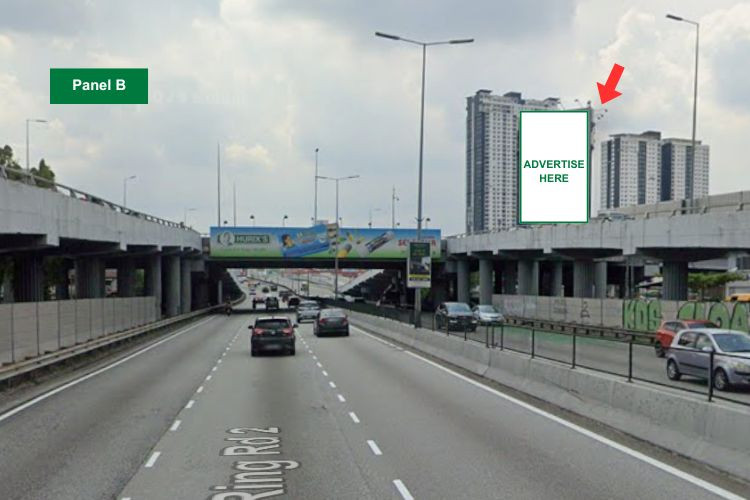 Vertical Unipole Billboard at MRR2 Ampang & Jalan Pandan Indah, Ampang Jaya, Selangor