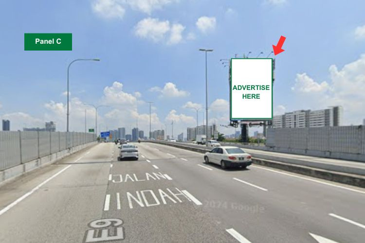 Vertical Unipole Billboard at MRR2 Ampang & Jalan Pandan Indah, Ampang Jaya, Selangor