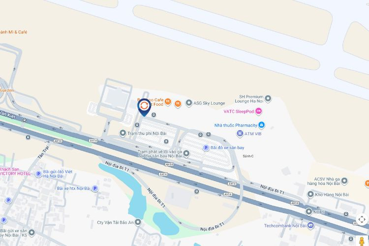 Map - Vertical Airport LED Screen Billboard at Noi Bai International Airport, Ha Noi City (Boarding Gate 1 & 12 )