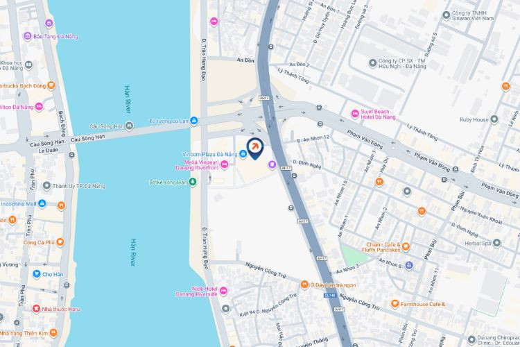 Map - Horizontal Curved LED screen Billboard at 910A Ngo Quyen, Son Tra District, Da Nang City (Song Han Bridge Roundabout)