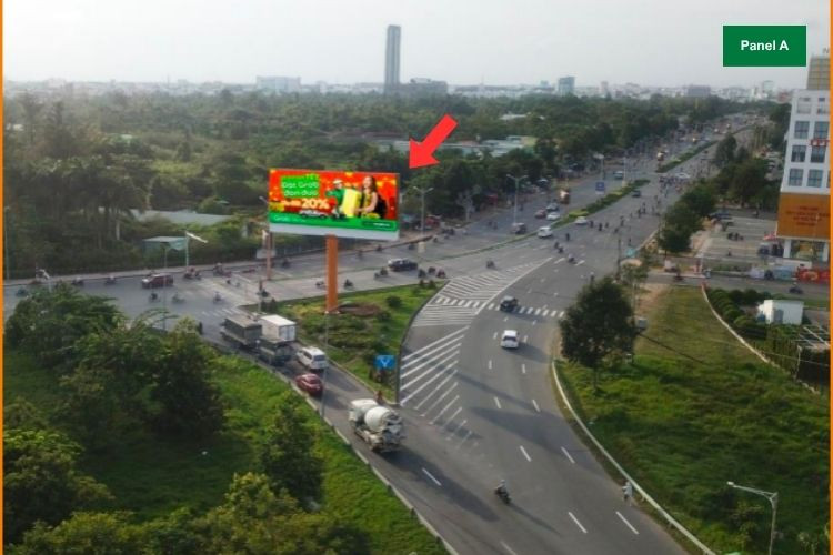1 Panel Horizontal LED Unipole Billboard at IC3 Quang Trung, Can Tho City (Panel A - Outbound)