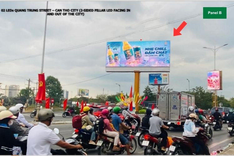 1 Panel Horizontal LED Unipole Billboard at IC3 Quang Trung, Can Tho City (Panel B)