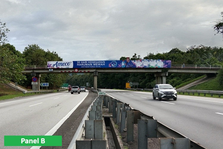 Overhead Bridge Billboard at NSE Highway KM297.5, Gopeng, Perak (near Gopeng Exit)