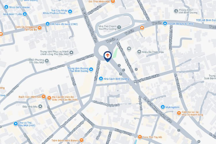 Map - Horizontal Digital Screen Billboard at Ba Pagoda, Ho Chi Minh City (Nga Sau Chua Ba)