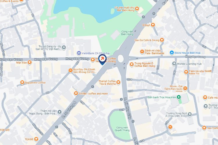 Map - Horizontal LED Unipole Billboard at Bien Hung Roundabout, Ho Chi Minh City