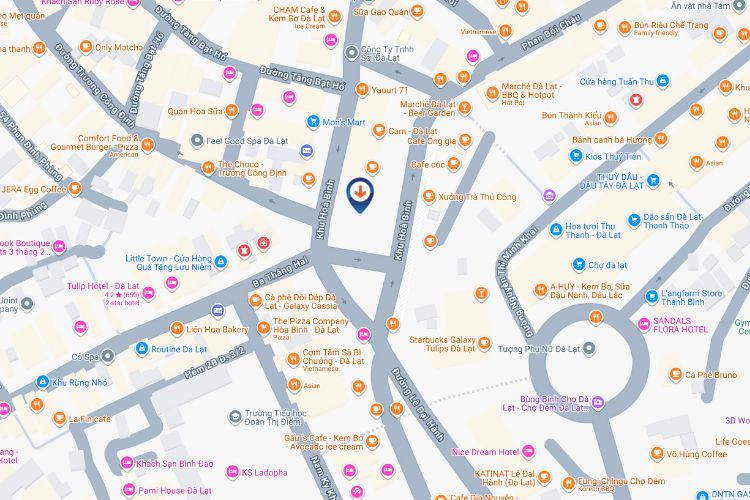 Map - Horizontal LED Digital billboard Billboard at Da Lat Night Market, Lam Dong