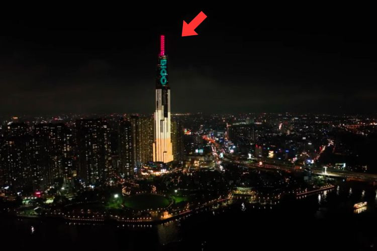 1 LED facade Billboard at Landmark 81, Thanh My Tay Ward, Ho Chi Minh City