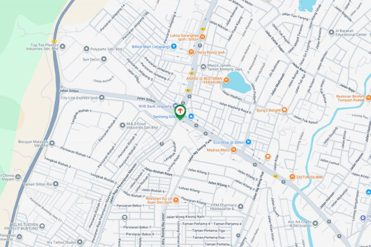 Map - Free Standing Billboard at Jalan Silibin / Bulatan Silibin, Ipoh, Perak