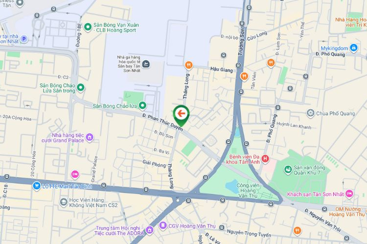 Map - Horizontal Iron Frame Panel Billboard at 26 Phan Thuc Duyen, Tan Son Nhat Ward, Ho Chi Minh City