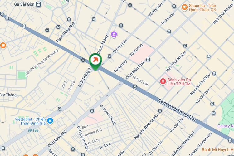 1 Panel Horizontal Wallscape Billboard at 3/2 street, Hoa Hung Ward, Ho Chi Minh City (Dan Chu Roundabout)