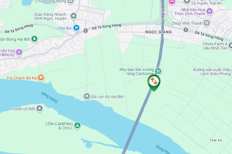 Map - Wall-mounted Pano Billboard at Nhat Tan Bridge, Ha Noi City