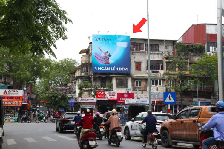 1 Panel Wall-mounted Pano Billboard at Ngo Thi Nham – Nguyen Cong Tru Intersection, Hai Ba Trung, Ha Noi City