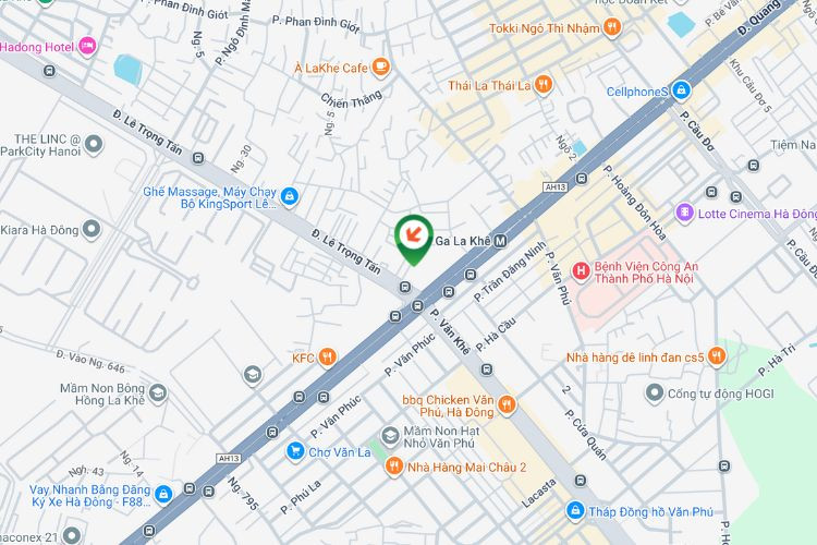 Map -  Wall-mounted Pano Billboard at 410 Quang Trung Street, Ha Noi City