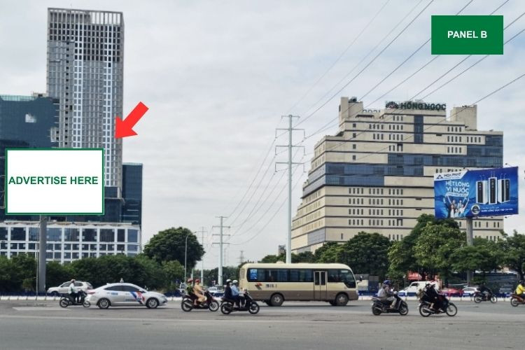 Horizontal Unipole Billboard at Chau Van Liem – Me Tri Intersection, Nam Tu Liem, Ha Noi City