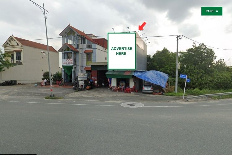 2 Panel Wall-mounted Pano Billboard at 120 Dinh Tien Hoang, Duy Ha, Ninh Binh