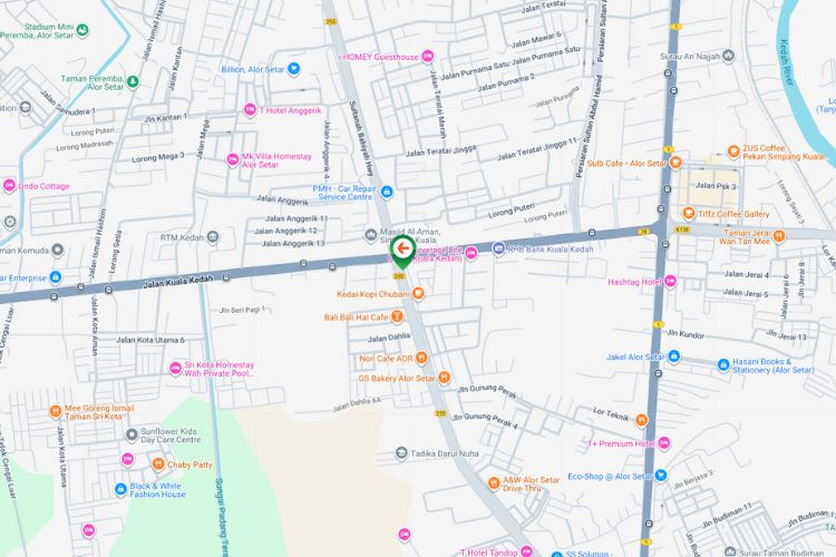 Map - Free Standing Billboard at Jalan Kuala Kedah / Lebuhraya Sultanah Bahiyah, Alor Setar, Kedah