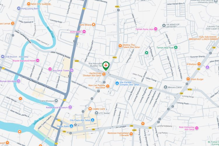 Map - Free Standing Billboard at Teluk Wanjah Roundabout / Jalan Stadium, Alor Setar, Kedah (at roundabout)