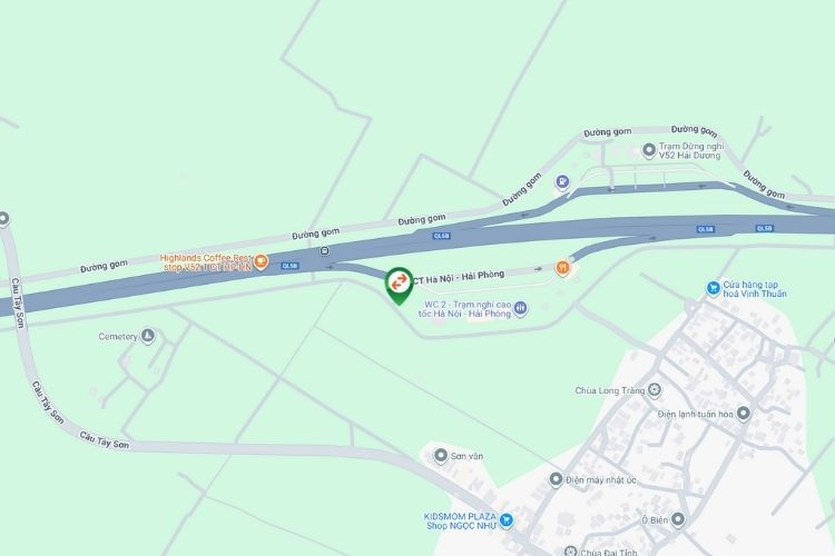 Map - Horizontal Unipole Billboard at KM 53+000 (P), Gia Phuc, Hai Phong City