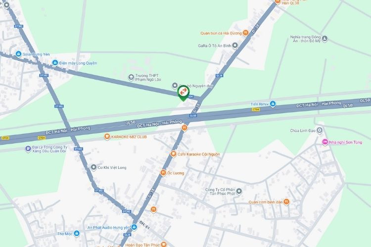 Map -  Horizontal Unipole Billboard at Km30 + 200, An Thi, Hung Yen (Left side)