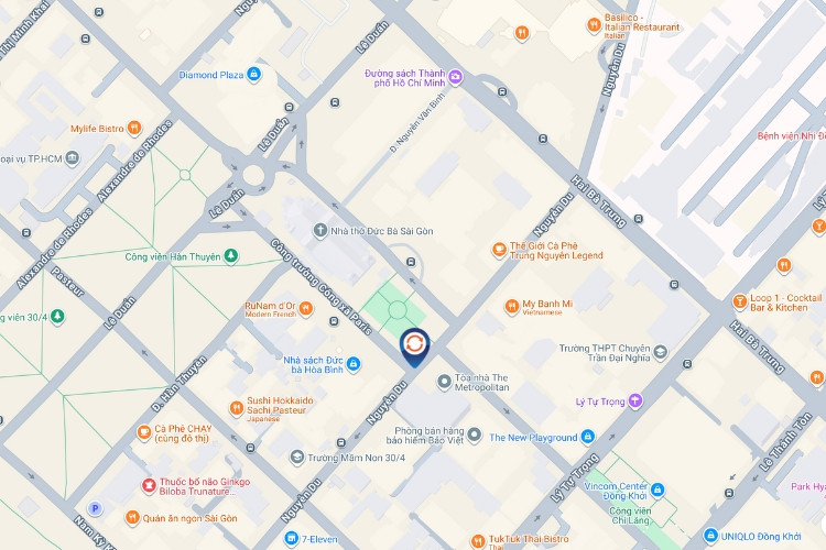 Map - E-tower Panel Billboard at No. 1 Paris Commune Square, 63 Nguyen Du Street, Sai Gon Ward, Ho Chi Minh City