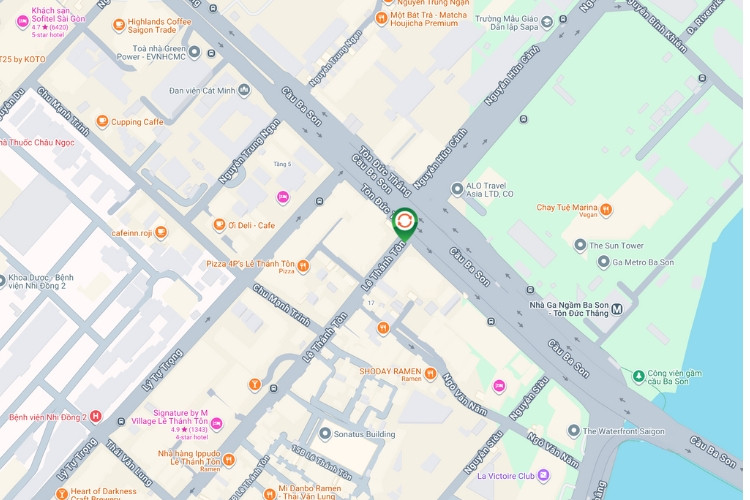 Map -  E-tower Panel Billboard at 2 Le Thanh Ton, Ben Thanh Ward, Ho Chi Minh City