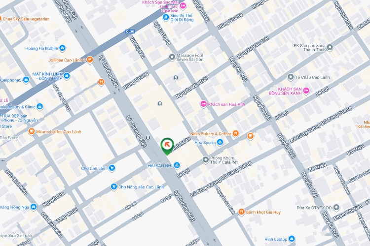 Map - Horizontal Iron Frame Panel Billboard at 97A Ly Thuong Kiet, Cao Lanh Ward, Dong Thap