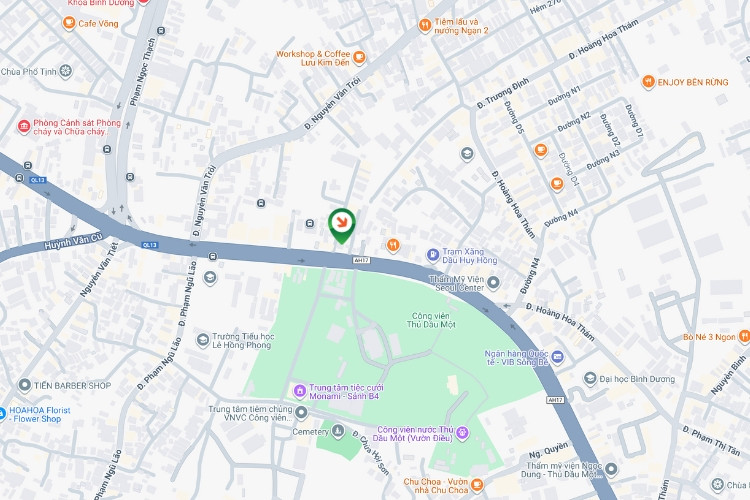 Map- Horizontal Wallscape Billboard at 596 Binh Duong Boulevard, Thu Dau Mot Ward, Ho Chi Minh City