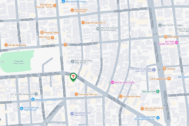 Map- Horizontal Wallscape Billboard at 07 Nguyen Chi Thanh, Phu Khuong Ward, Tay Ninh