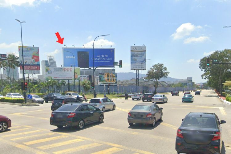 1 Sided Horizontal Unipole Billboard at Jalan Tun Ismail, Kuantan, Pahang
