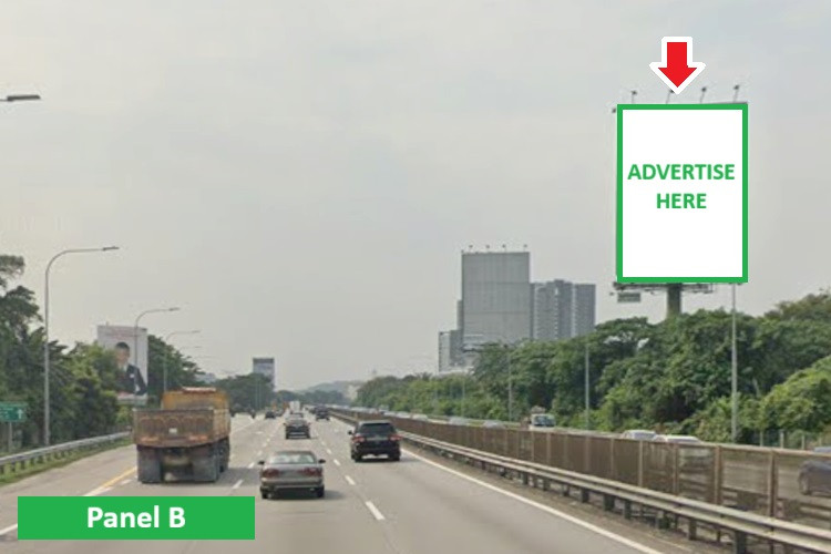 Vertical Unipole Billboard at NSE Highway KM308.6, Seri Kembangan, Selangor