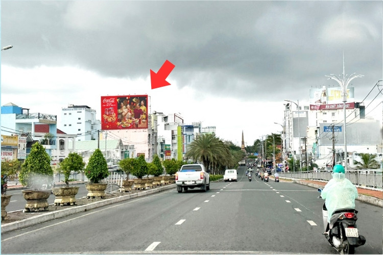 1 Panel Horizontal Wallscape Billboard at Ganh Hao Bridge, Dam Doi, Ca Mau