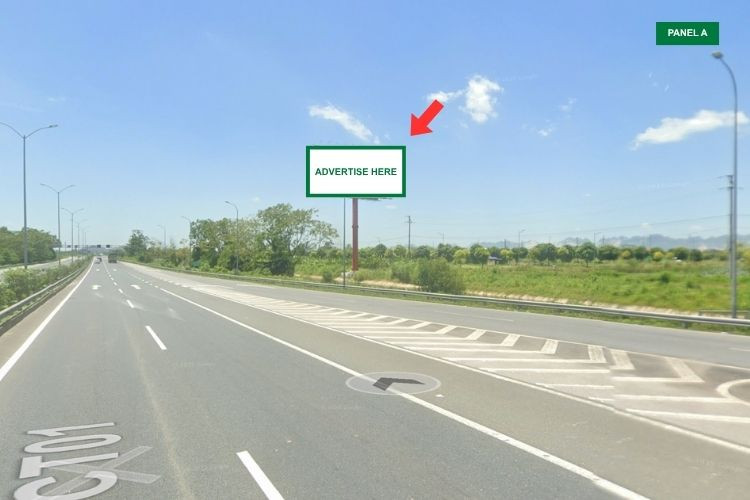 Horizontal Unipole Billboard at Liem Tuyen Toll Station, Phu Ly, Ninh Binh (Right side)