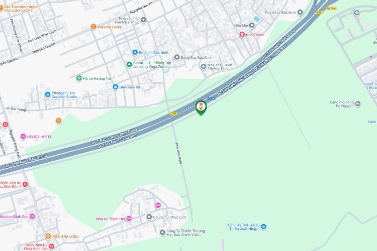 Map - Horizontal Iron frame billboard Billboard at Area along the new National Highway 1, Dai Phuc, Bac Ninh