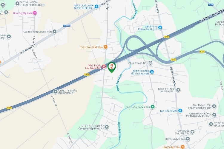 Map - Horizontal Unipole Billboard at Km13, Luong Hoa, Tay Ninh