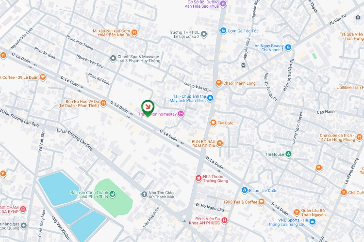 Map-  Horizontal Wallscape Billboard at Le Duan Street Axis – Monument Roundabout, Phan Thiet City, Phan Thiet Ward, Lam Dong