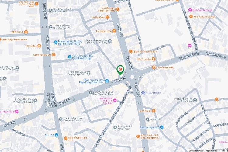 Map- Horizontal Wallscape Billboard at 1–3 Tran Phu Street, Phan Rang Ward, Khanh Hoa