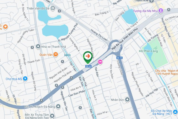 Map - Horizontal Wall-mounted Pano Billboard at 78 Ton Duc Thang, Da Nang City