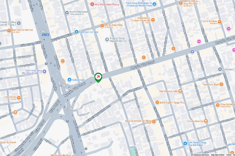Map- Horizontal Wallscape Billboard at 8 Nguyen Van Thoai, Ngu Hanh Son Ward, Da Nang City