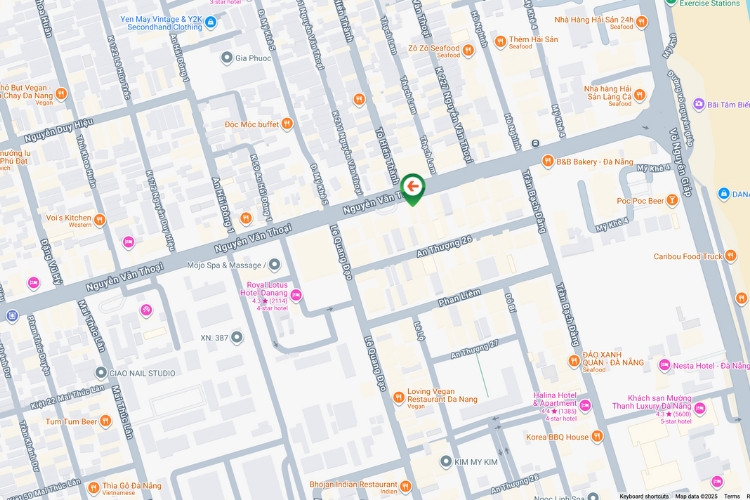 Map- Horizontal Wallscape Billboard at 19 Nguyen Van Thoai, Ngu Hanh Son, Da Nang City