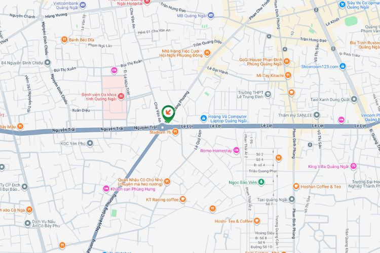 Map - Wall-mounted Pano Billboard at Le Loi – Nguyen Trai – Nguyen Cong Phuong Roundabout, Nghia Lo, Quang Ngai