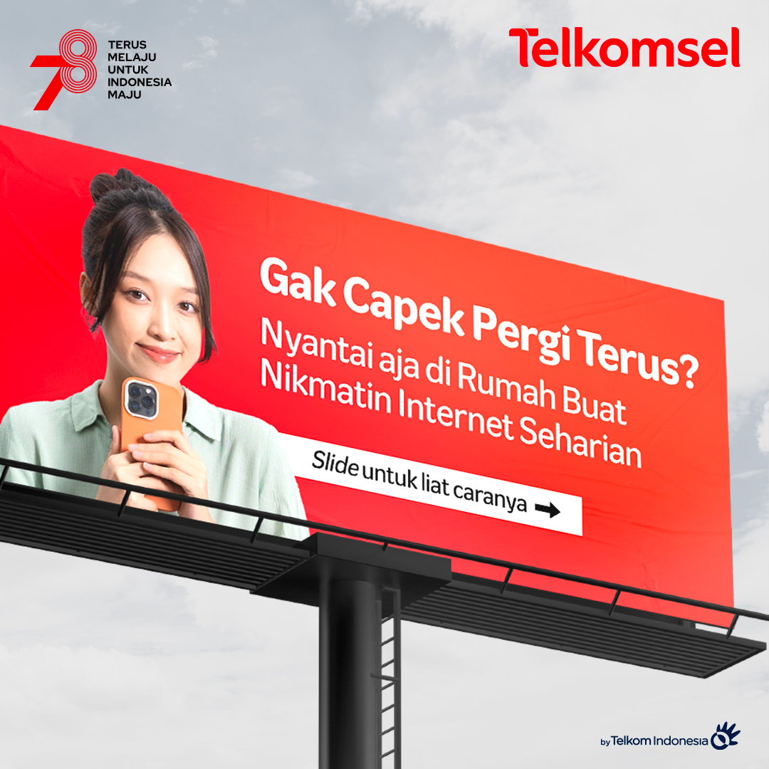 Telkomsel billboard di Instagram Telkomsel