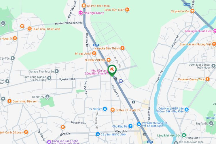 Map - Horizontal Wall-mounted Pano Billboard at Central Roundabout of Dap Da Town, An Nhon, Gia Lai