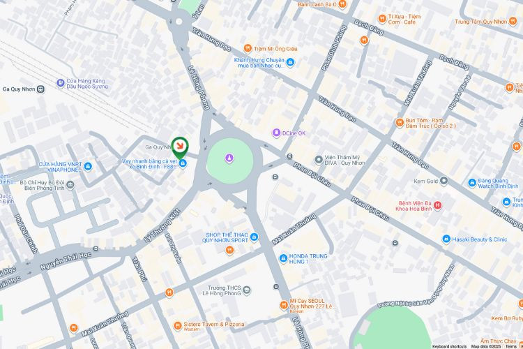 Map- Horizontal Wallscape Billboard at 287 Le Hong Phong, Tran Hung Dao Ward, Gia Lai