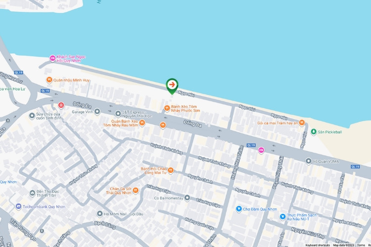 Map- Horizontal Wallscape Billboard at 02 Ngoc Hoi, Quy Nho Ward, Gia Lai (Dong Da Roundabout)