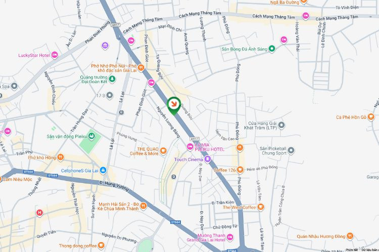 Map - Horizontal Wall-mounted Pano Billboard at 100 Nguyen Tat Thanh, Pleiku, Gia Lai