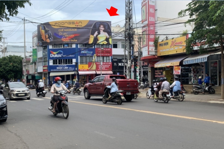 1 Panel Horizontal Wallscape Billboard at 36 Phan Chu Trinh, Buon Ma Thuot Ward, Daklak (Phan Boi Chau – Phan Chu Trinh Intersection)