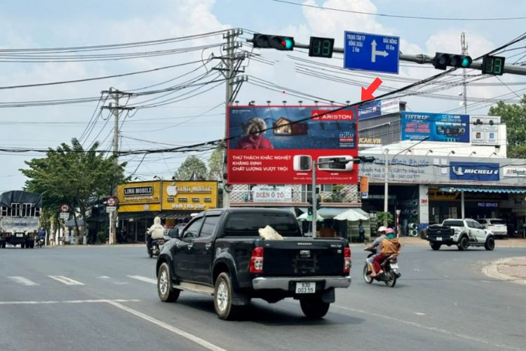 1 Sided Horizontal Wall-mounted Pano Billboard at 1 Nguyen Hue, Binh Phuoc, Dong Nai