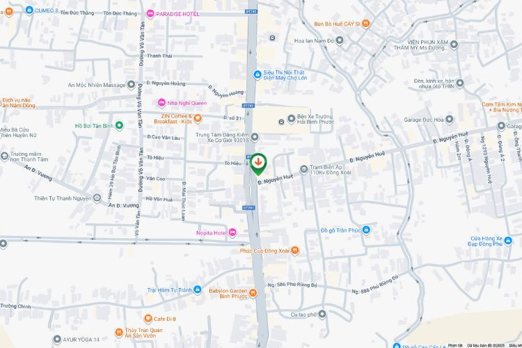 Map - Horizontal Wall-mounted Pano Billboard at 1 Nguyen Hue, Binh Phuoc, Dong Nai