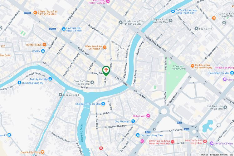 Map - Horizontal Wall-mounted Pano Billboard at 07 Le Lai, An Xuyen, Ca Mau