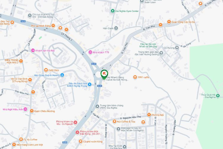 Map - Wall-mounted Pano Billboard at 1 Hung Vuong, Dong Gia Nghia, Lam Dong